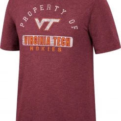 Colosseum Men's Virginia Tech Hokies Purple Tri-Blend T-Shirt