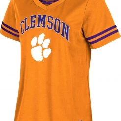 Colosseum Women's Clemson Tigers Orange Relationship Agreement Jersey