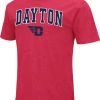 Colosseum Men's Dayton Flyers Red Dual Blend T-Shirt