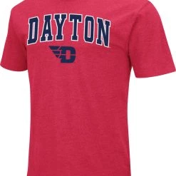 Colosseum Men's Dayton Flyers Red Dual Blend T-Shirt