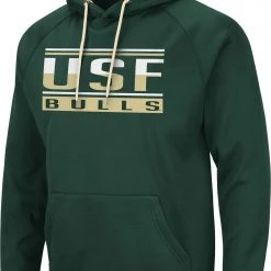 Colosseum Men's South Florida Bulls Green Pullover Hoodie