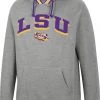 Colosseum Men's LSU Tigers Grey Baller Pullover Hoodie