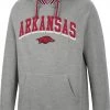 Colosseum Men's Arkansas Razorbacks Grey Baller Pullover Hoodie