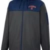 Colosseum Men's Illinois Fighting Illini Grey Hooded Windbreaker