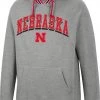 Colosseum Men's Nebraska Cornhuskers Grey Baller Pullover Hoodie