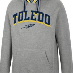 Colosseum Men's Toledo Rockets Grey Baller Pullover Hoodie