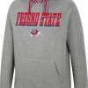 Colosseum Men's Fresno State Bulldogs Grey Baller Pullover Hoodie