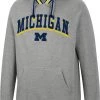 Colosseum Men's Michigan Wolverines Grey Baller Pullover Hoodie