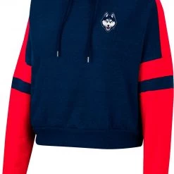 Colosseum Women's UConn Huskies Navy Paris Pullover Hoodie