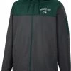 Colosseum Men's Michigan State Spartans Grey Hooded Windbreaker