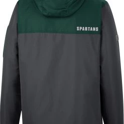 Colosseum Men's Michigan State Spartans Grey Hooded Windbreaker -Colosseum Online Shop unnamed file 676