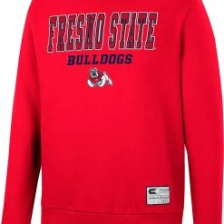 Colosseum Men's Fresno State Bulldogs Cardinal Scholarship Pullover Sweatshirt