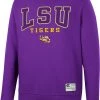 Colosseum Men's LSU Tigers Purple Scholarship Pullover Sweatshirt