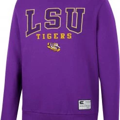 Colosseum Men's LSU Tigers Purple Scholarship Pullover Sweatshirt