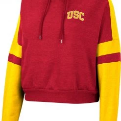 Colosseum Women's USC Trojans Crimson Paris Pullover Hoodie