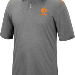 Colosseum Men's Clemson Tigers Gray Polo