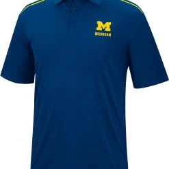 Colosseum Men's Michigan Wolverines Blue Polo