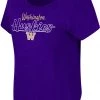 Colosseum Women's Washington Huskies Purple Curved Hem T-Shirt