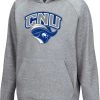 Colosseum Youth Christopher Newport Captains Grey Pullover Hoodie For Boys'
