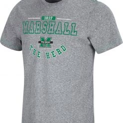 Colosseum Men's Marshall Thundering Herd Grey Tannen T-Shirt