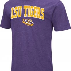 Colosseum Men's LSU Tigers Purple Dual Blend T-Shirt