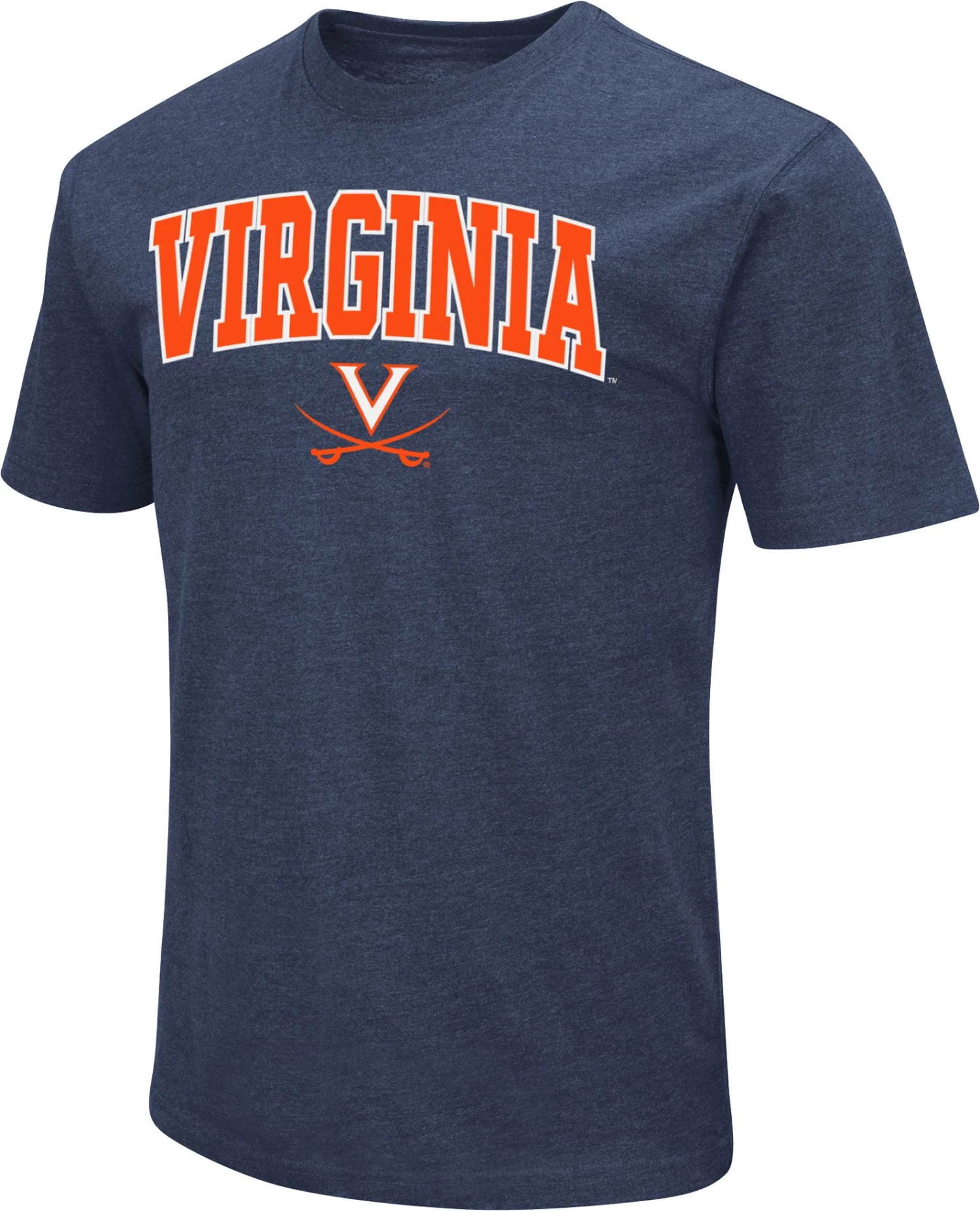 Colosseum Men's Virginia Cavaliers Blue Dual Blend T-Shirt 1 Colosseum Men's Virginia Cavaliers Blue Dual Blend T-Shirt