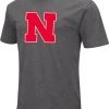 Colosseum Men's Nebraska Cornhuskers Grey Dual Blend T-Shirt
