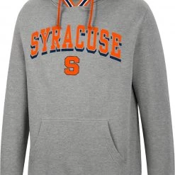 Colosseum Men's Syracuse Orange Grey Baller Pullover Hoodie