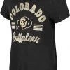 Colosseum Women's Colorado Buffaloes Black Shaka Scoop-Neck T-Shirt