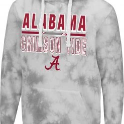 Colosseum Men's Alabama Crimson Tide Grey Pullover Hoodie