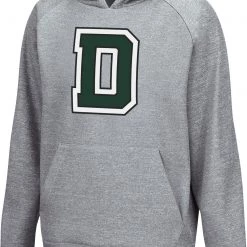 Colosseum Youth Dartmouth Big Green Grey Pullover Hoodie For Girls'