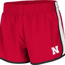 Colosseum Women's Nebraska Cornhuskers Scarlet The Plastics Woven Shorts