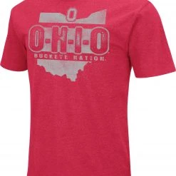 Colosseum Men's Ohio State Buckeyes Scarlet Playbook T-Shirt