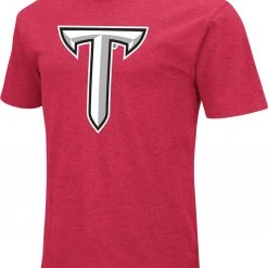 Colosseum Men's Troy Trojans Cardinal Dual Blend T-Shirt