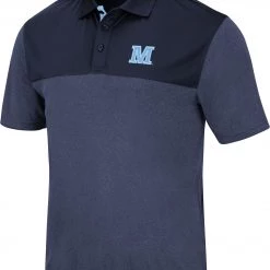 Colosseum Men's Maine Black Bears Blue Links Polo