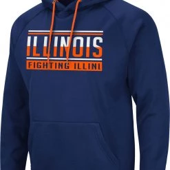Colosseum Men's Illinois Fighting Illini Blue Pullover Hoodie