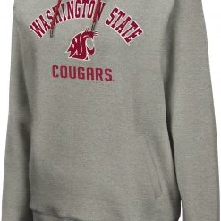 Colosseum Women's Washington State Cougars Grey Pullover Hoodie