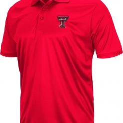 Colosseum Men's Texas Tech Red Raiders Red Polo