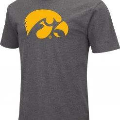 Colosseum Men's Iowa Hawkeyes Grey Dual Blend T-Shirt