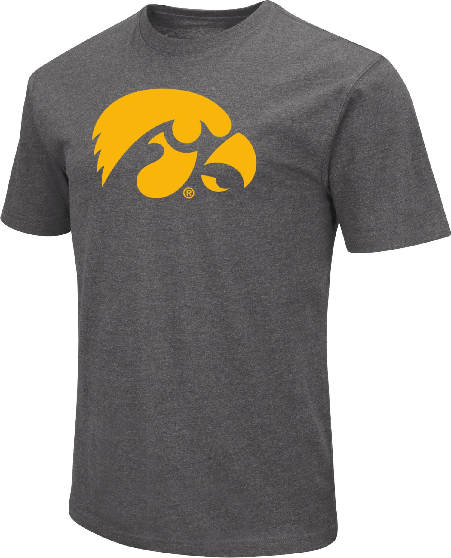 Colosseum Men's Iowa Hawkeyes Grey Dual Blend T-Shirt 1 Colosseum Men's Iowa Hawkeyes Grey Dual Blend T-Shirt