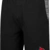 Colosseum Men's Louisville Cardinals Black Thunder Fleece Shorts