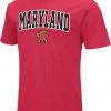 Colosseum Men's Maryland Terrapins Red Dual Blend T-Shirt