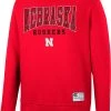 Colosseum Men's Nebraska Cornhuskers Scarlet Scholarship Pullover Sweatshirt