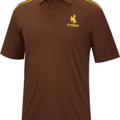 Colosseum Men's Wyoming Cowboys Brown Polo
