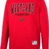 Colosseum Men's Maryland Terrapins Red Scholarship Pullover Sweatshirt
