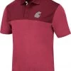 Colosseum Men's Washington State Cougars Crimson Links Polo