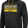 Colosseum Men's Wichita State Shockers Pullover Black Hoodie