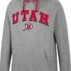 Colosseum Men's Utah Utes Grey Baller Pullover Hoodie