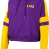Colosseum Women's LSU Tigers Purple Paris Pullover Hoodie