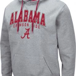 Colosseum Men's Alabama Crimson Tide Grey Promo Hoodie